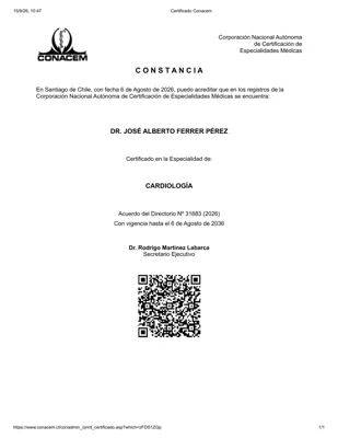 Vista previa: Especialidad de Cardiología